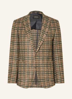 Digel Sako Edward Modern Fit tmavě zelená / tmavě hnědá / béžová
