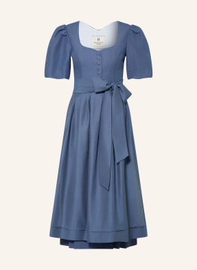 Heimatglück Tracht Lněné Dirndl Evi tmavě modrá