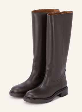 Casadei Kozačky Concept Symphony tmavě hnědá / stříbrná