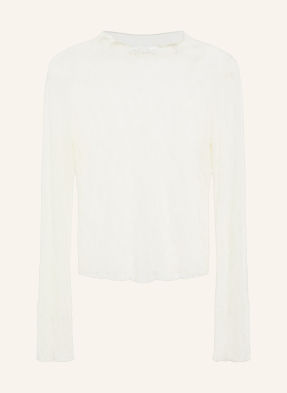 Comma Longsleeve Aus Spitze weiss