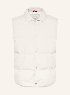 Brunello Cucinelli Daunenweste weiss