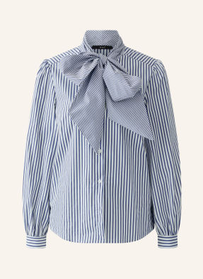 Oui Schluppenbluse blau