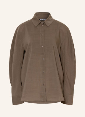 Jacquemus Košilová Halenka La Chemise Citta khaki