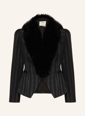 Joseph Ribkoff Blazer Mit Abnehmbarem Kunstfell-Kragen schwarz