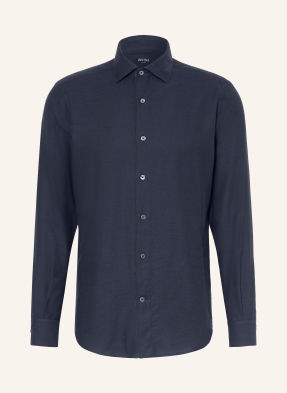 Zegna Košile Regular Fit tmavě modrá