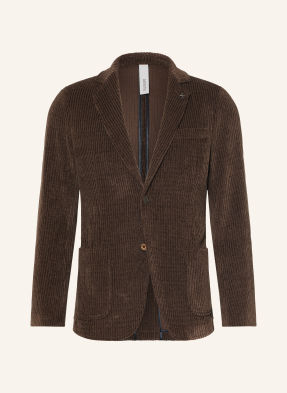 Distretto 12 Oblekové Sako Torino Extra Slim Fit Z Manšestru 0027 moro