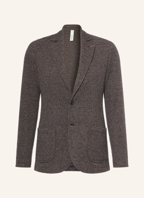 Distretto 12 Žerzejové Sako Extra Slim Fit černošedá / tmavě modrá