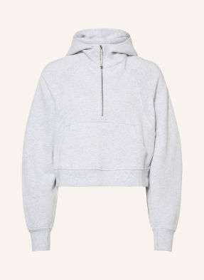 Lululemon Mikina Scuba Oversized Half Zip světle šedá