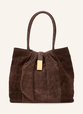 Mouliebre Shopper Liria tmavě hnědá / zlatá