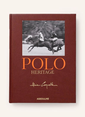 Assouline Kniha Polo Heritage tmavě červená / zlatá