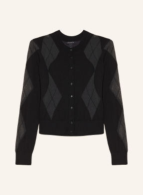 Allsaints Strickjacke Bern Im Materialmix schwarz
