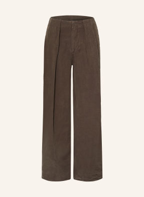 Allsaints Hose Mit Leinen braun