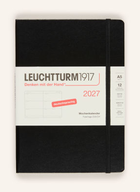 leuchtturm1917 Týdenní Kalendář černá