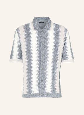 Reiss Pletená Košile Dale Regular Fit krémová / černošedá