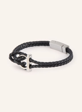 Ferragamo Náramek černá / stříbrná