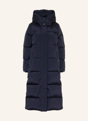 Woolrich Péřový Kabát Kelly S Odnímatelnou Kapucí tmavě modrá