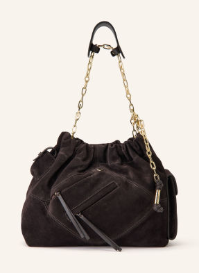 Ba&Sh Shopper June Medium tmavě fialová / zlatá