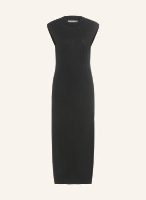 Allsaints Pletené Šaty Kayla Z Merino Vlny černá