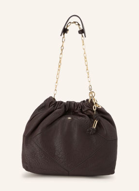 Ba&Sh Shopper June Medium tmavě hnědá / zlatá