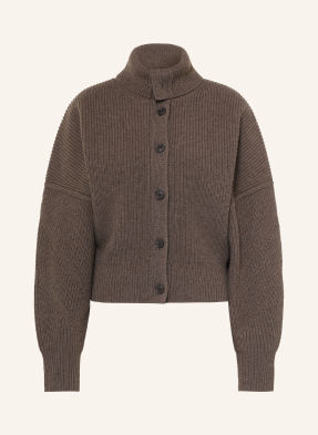 Allsaints Pletený Svetr Caron Z Merino Vlny hnědá