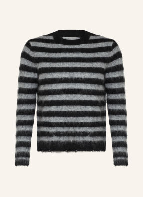 Allsaints Svetr Harry S Mohérem šedá / černá