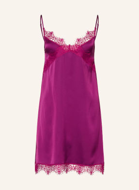 Simone Pérèle Negližé Satin Secrets Ze Saténu tmavě fialová / fuchsiová