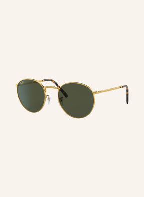Ray-Ban Sluneční Brýle rb3637 New Round zlato/ tmavě zelená