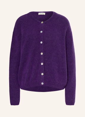 American Vintage Strickjacke Mit Alpaka lila