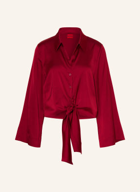 Hugo Satinbluse Errika rot