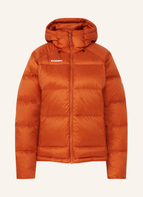 Mammut Péřová Bunda Glacier Glow In oranžová / bílá