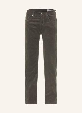 Baldessarini Manšestrové Kalhoty Regular Fit khaki