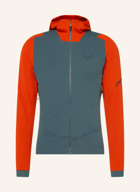 Dynafit Bunda Midlayer Blacklight Therm Hooded tmavě oranžová / tmavě šedá / neonově oranžová