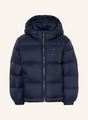 Tommy Hilfiger Prošívaná Bunda tmavě modrá