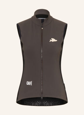 Café Du Cycliste Softshellová Cyklistická Vesta Sibille tmavě šedá / černá