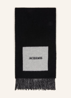 Jacquemus Šála L'echarpe Rond Carre černá