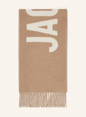 Jacquemus Šála černošedá / krémová
