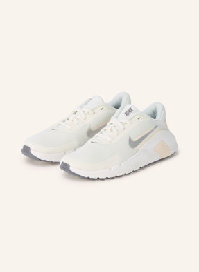 Nike Fitness Obuv Flex Train bílá / stříbrná