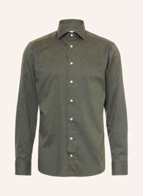 Eton Košile Slim Fit tmavě zelená