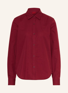 Hugo Košile The Essential Shirt tmavě červená