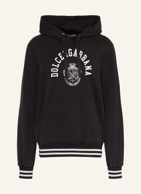 Dolce & Gabbana Mikina S Kapucí černá / bílá