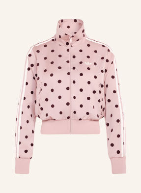 Adidas Originals Saténová Bunda Satin Polka Dots růžová / tmavě červená