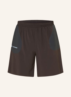 Adidas Bežecké Šortky 2 V 1 adi365 Hermanos Koumori tmavě hnědá / tmavě šedá