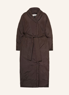 Inwear Péřový Kabát Zinnahiw tmavě hnědá