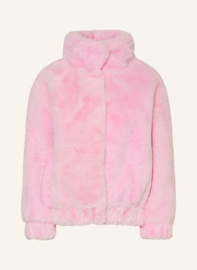 Billieblush Bunda Z Umělé Kožešiny růžová / fialová / růžová