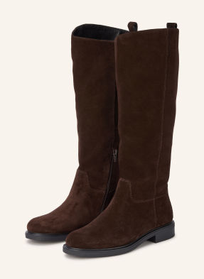 Vagabond Shoemakers Kozačky Freya tmavě hnědá