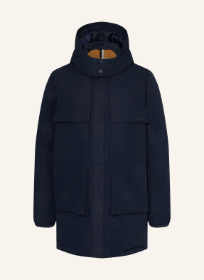 Boss Péřová Parka tmavě modrá
