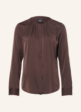 Boss Bluse Banorah Mit Seide braun