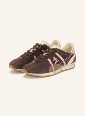 Premiata Sneakersy Jacky tmavě červená / tmavě hnědá / starorůžová
