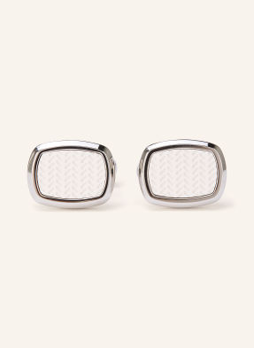 Boss Manžetové Knoflíčky Casinginsert bílá / stříbrná