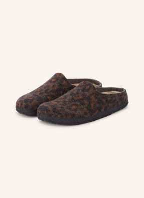 Birkenstock Pantofle Amsterdam Wrapped Dip hnědá / černá
